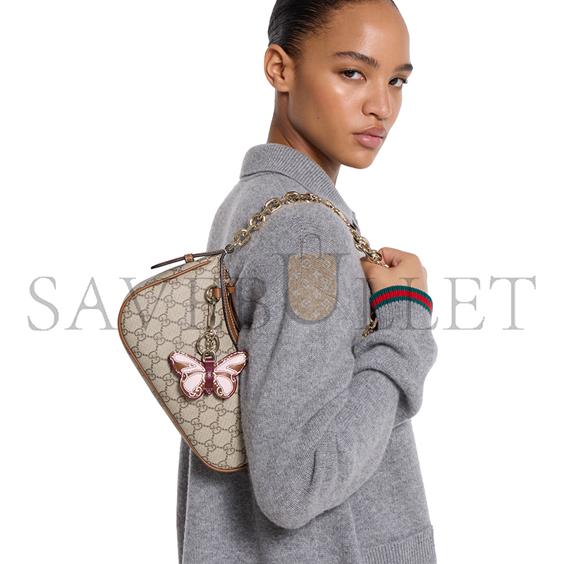 GUCCI GG EMBLEM SMALL SHOULDER BAG 847447 (24*16.5*5.5cm)